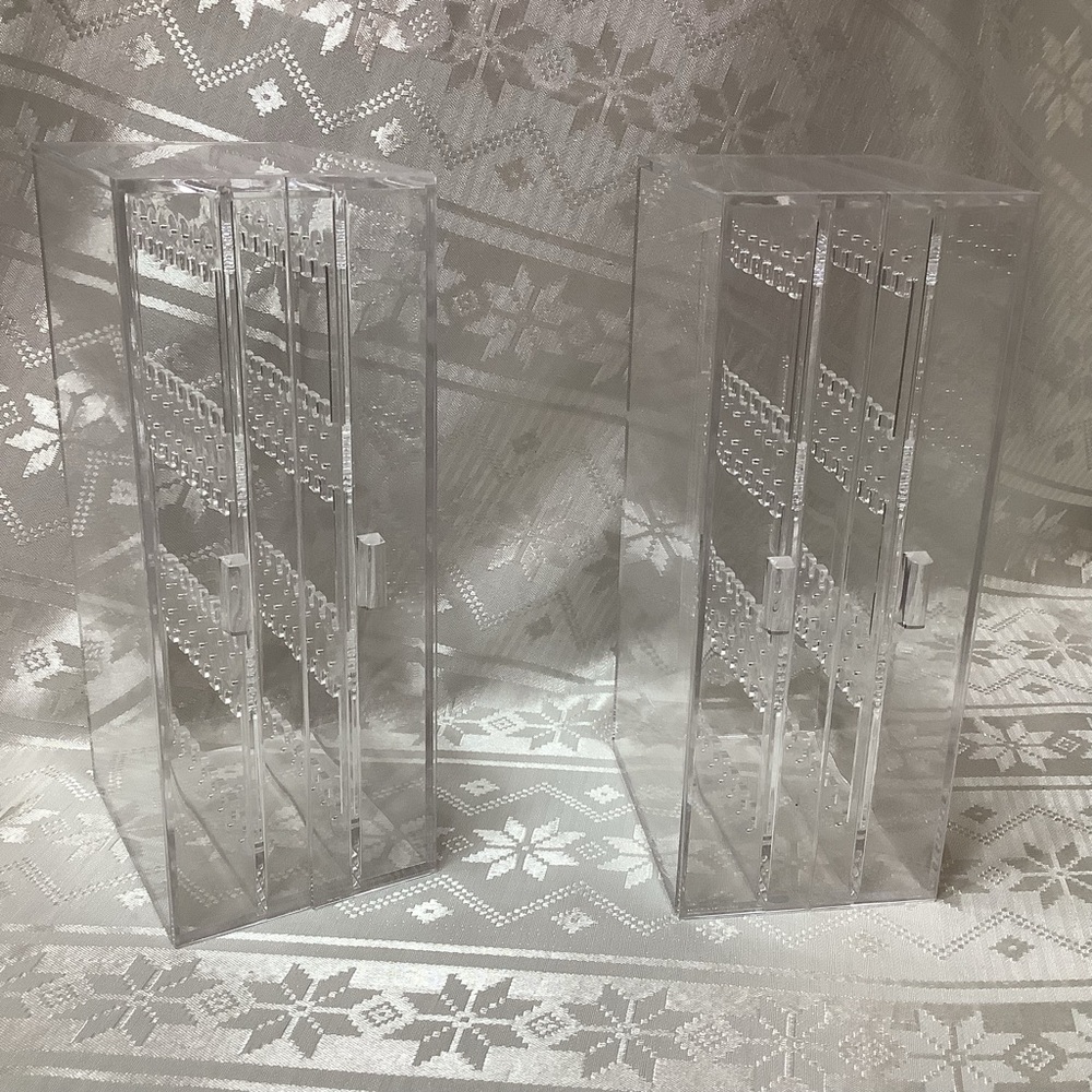 2 Acrylic Earring Jewelry Organizers
